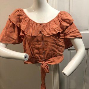 Free People Crop Top Blouse